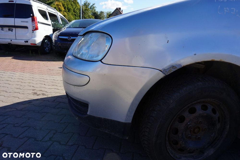 MASKA ZDERZAK BŁOTNIKI LAMPY TOURAN I 1T LA7W  VOLKSWAGEN 2003-2006 SREBRNY PRZÓD KOMPLETNY - 7