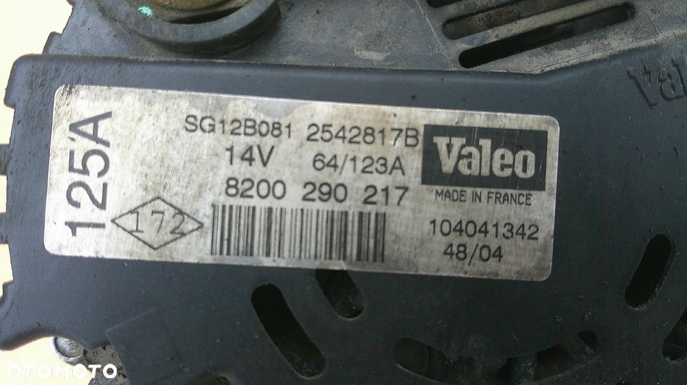 RENAULT SCENIC II 1.9 DCI ALTERNATOR - 4