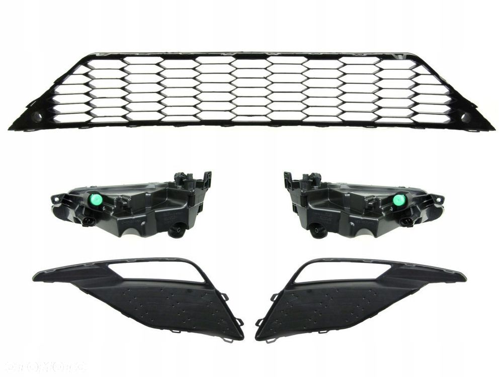 Seat Leon 17 - 20 FR Kratki / Atrapy w zderzak + halogeny LED Zestaw ! - 2