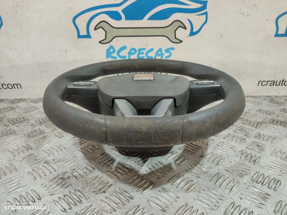 Volante Completo Pele Seat Leon 1P Multifunções - 12