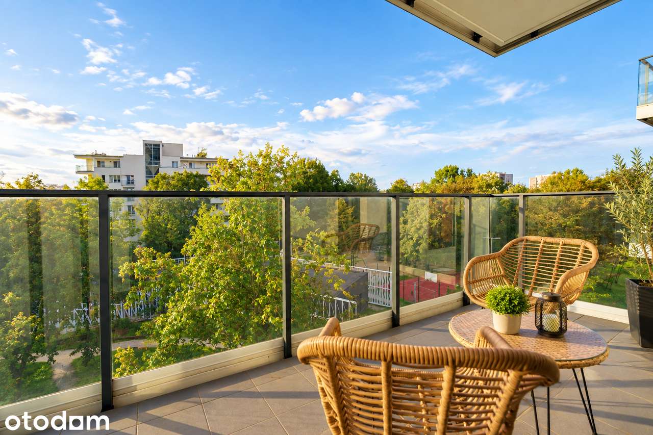 Studio ze strefą sypialnianą i dużym balkonem|Żoliborz, blisko Arkadii
