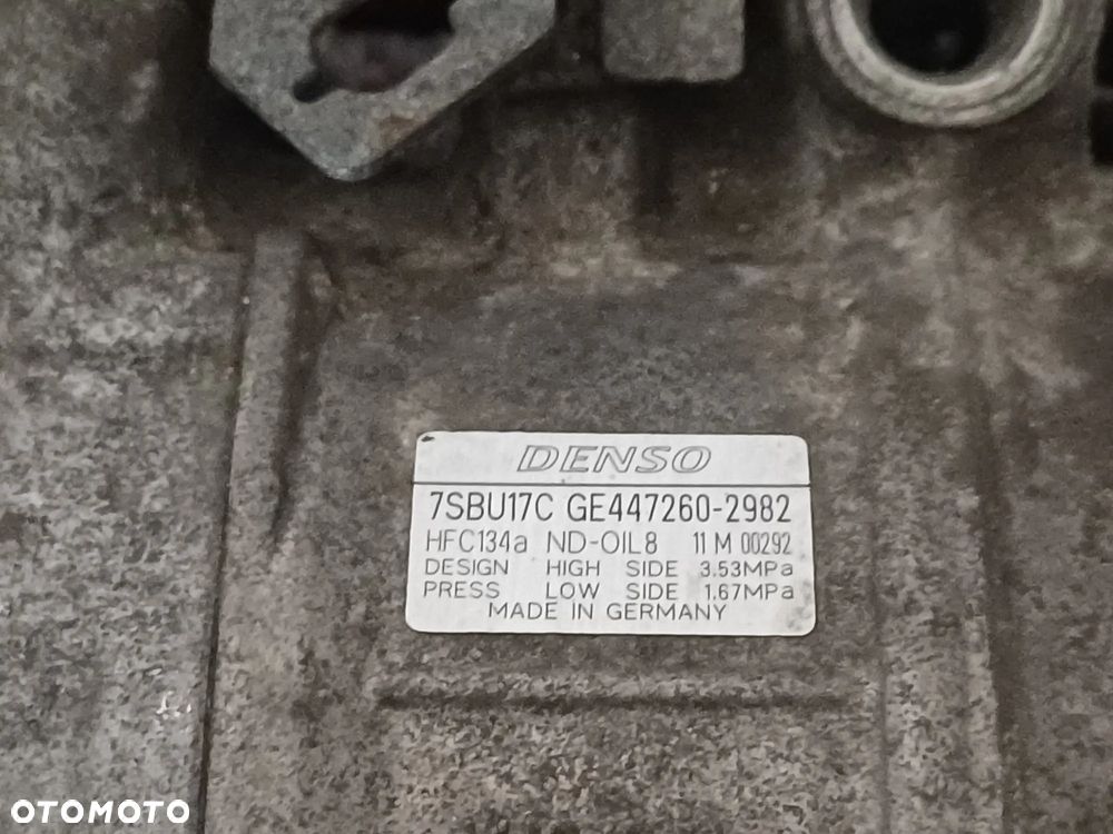NR 605 Sprężarka Klimatyzacji do BMW 7 F01, F02 3.0 TDI GE447260-2982 - 7