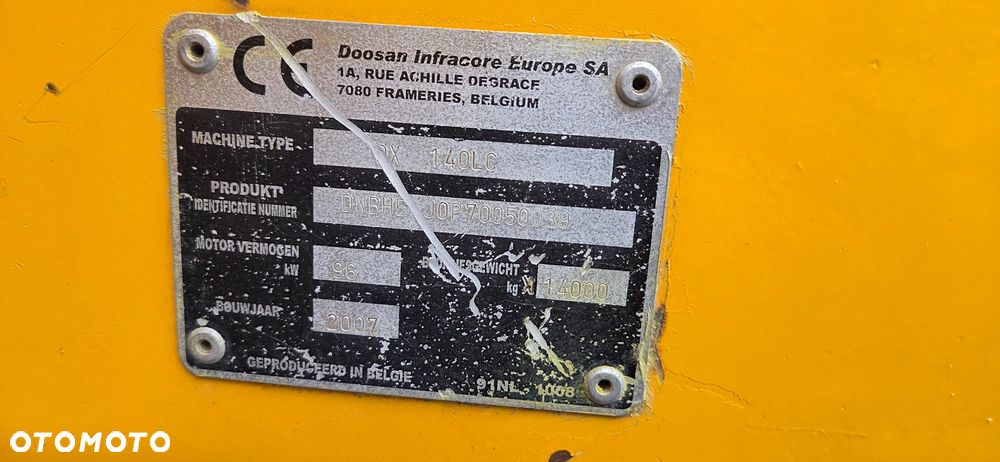 Doosan <<Doosan DX140LC, błotniak! klepka 90cm, podwozie ma 600Mtg, sprowadzona!>> - 11