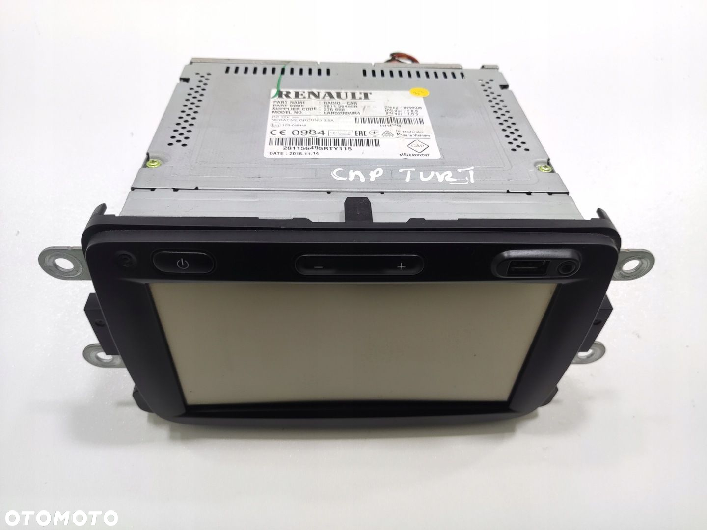FABRYCZNE RADIO NAWIGACJA WYŚWIETLACZ RENAULT CAPTUR I 2811566495R 2013-16 - 2