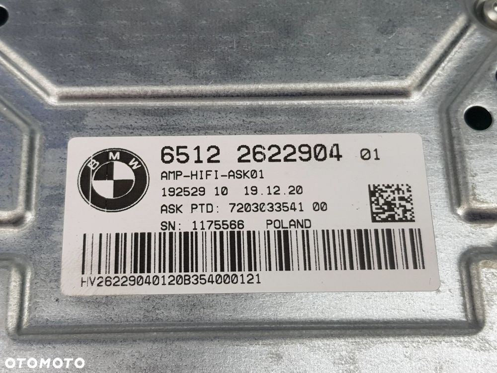 NOWY ORYGINALNY Wzmacniacz Moduł Audio BMW 1 F40 2622904 - 7