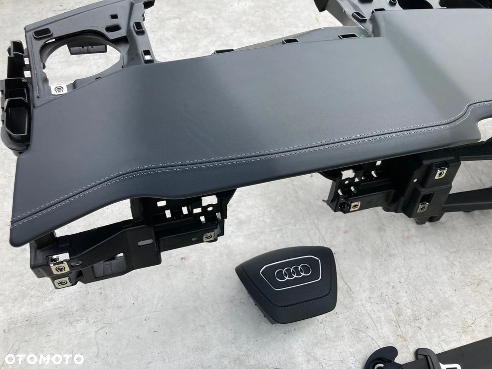 AUDI A6 S6 RS6 C8 A7 S7 RS7 4K DESKA KONSOLA KOKPIT PULPIT PÓŁKA PARAPET PODUSZKI POWIETRZNE AIRBAG KURTYNY KURTYNA PASY PAS BEZPIECZEŃSTWA Oryginał SKÓRA Okazja - 9