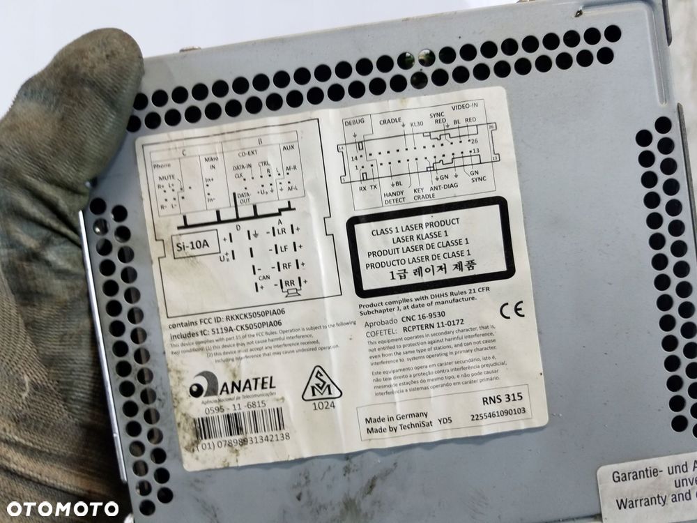 radio cd nawigacja vw passat b7 3c0035279gx - 7