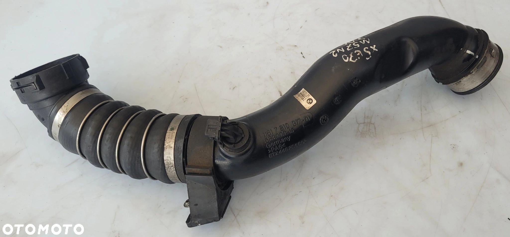 PRZEWÓD RURA WĄŻ INTERCOOLERA BMW X5 E70 M57N2 3.0D 7810317 - 1