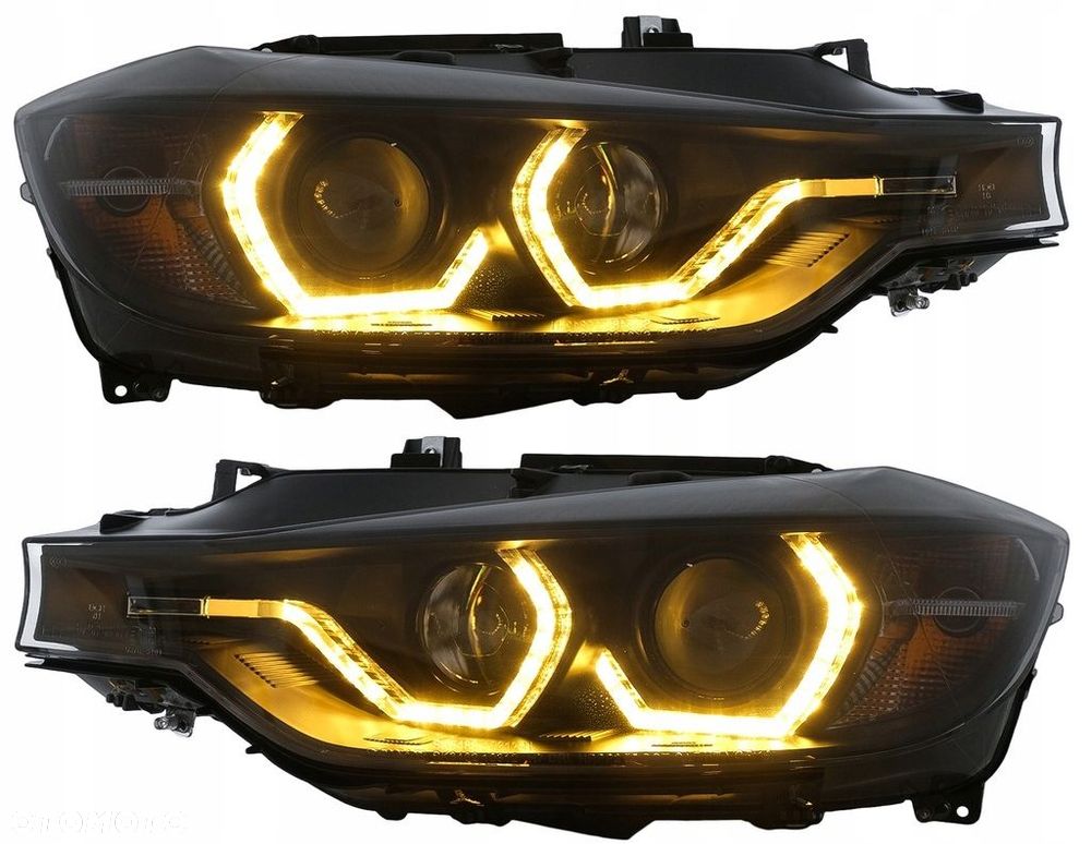 Reflektory Lampy kpl Ringi Angel Engel U Led Yellow Tuning Bmw 3 f30 f31 - 1
