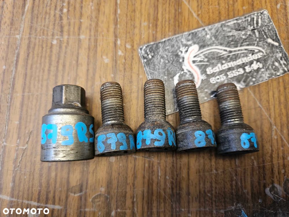 Szpilki Sruby Antykradziezowe do Kol Zlodzieje Komplet Audi VW Skoda Seat - 4