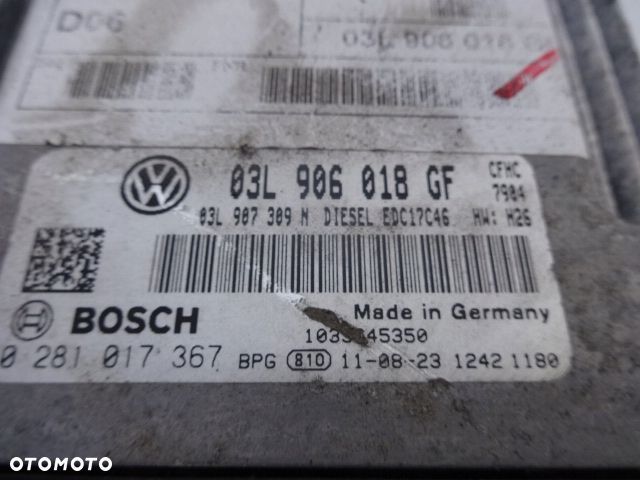 SCIROCCO 08r- 2.0 TDI KOMPUTER SILNIKA 03L906018GF - 2