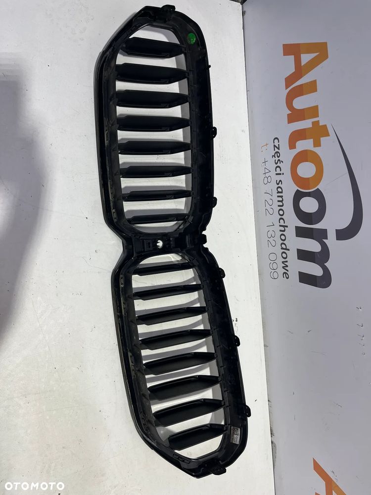 GRILL ATRAPA CHŁODNIC NERKI BMW 5 G30 G31 CZARNY BLACK 9852169-03 ORYGINALNY - 3