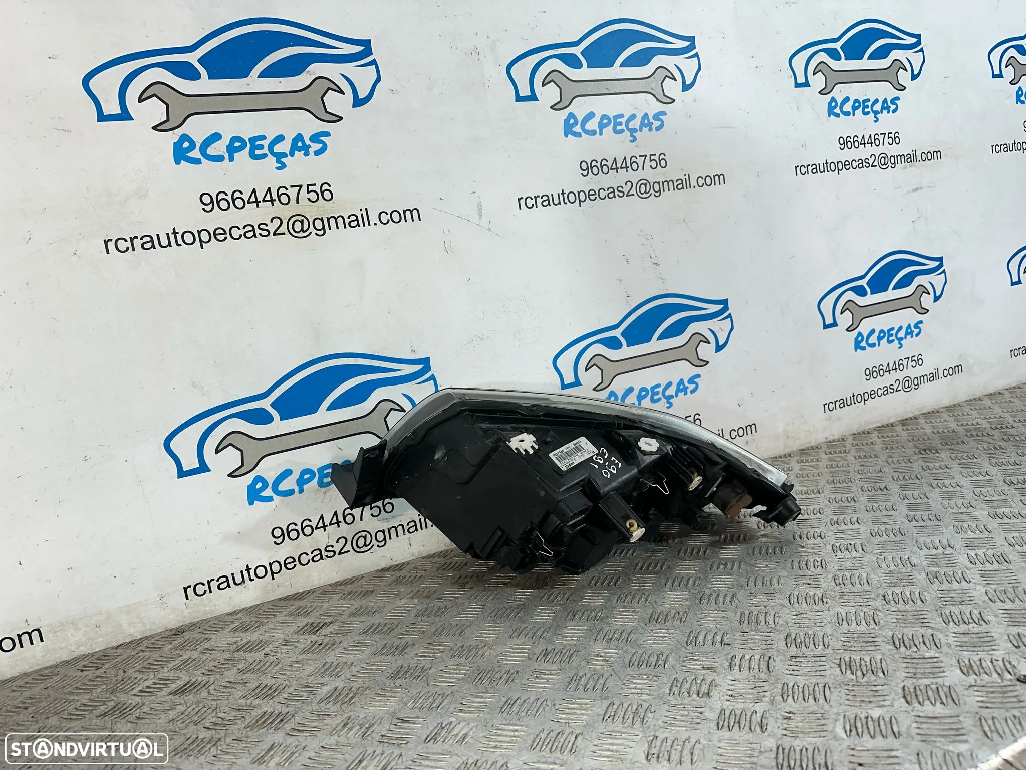.Farol Otica Frente Frontal Direita Original Halogenio Valeo BMW Serie 3 E90 Carro Sedan E91 Touring Carrinha 6 942 722 2004 - 2008 - 6