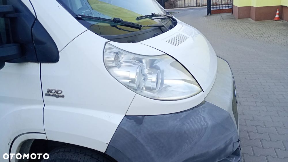 F.V Fiat Ducato III komplet chłodnic Maska biała PEUGEOT BOXER Pas przedni Wzmocnienie czołowe CITROEN JUMPER kompletny przód błotnik przedni biały lewy prawy - 7