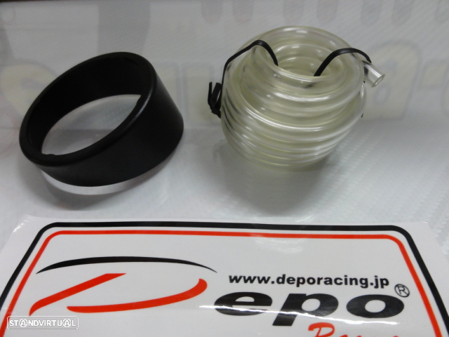 Manometro da Pressao do Turbo 3 bar Fundo Preto / smoke c/iluminaçao led branco Depo Racing Japan 52mm de diametro - 10