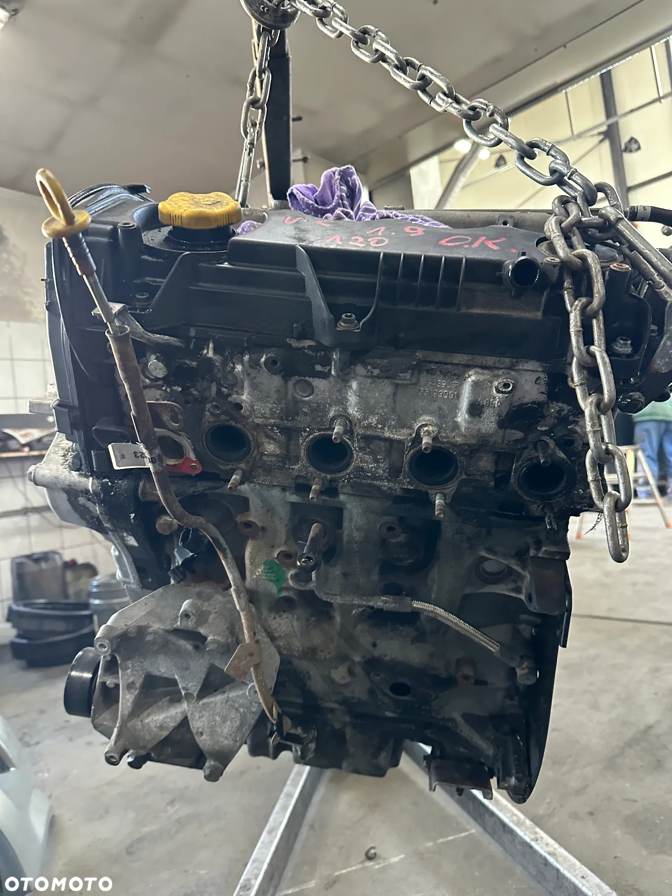OPEL VECTRA ZAFIRA 1.9 120 Z19DT SILNIK SŁUPEK - 5