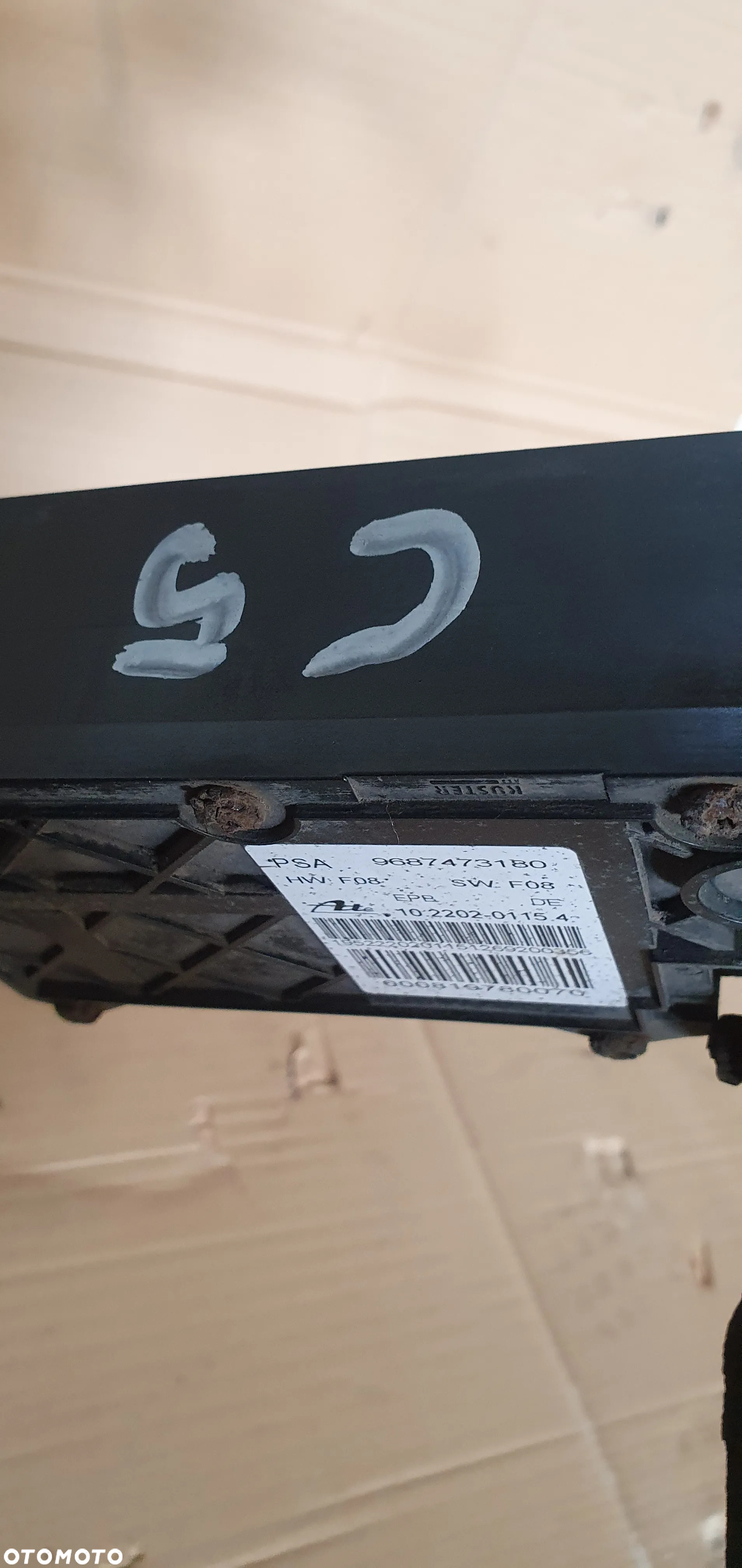 Mechanizm hamulca ręcznego elektryczny Citroen C5 III 9687473180 - 8