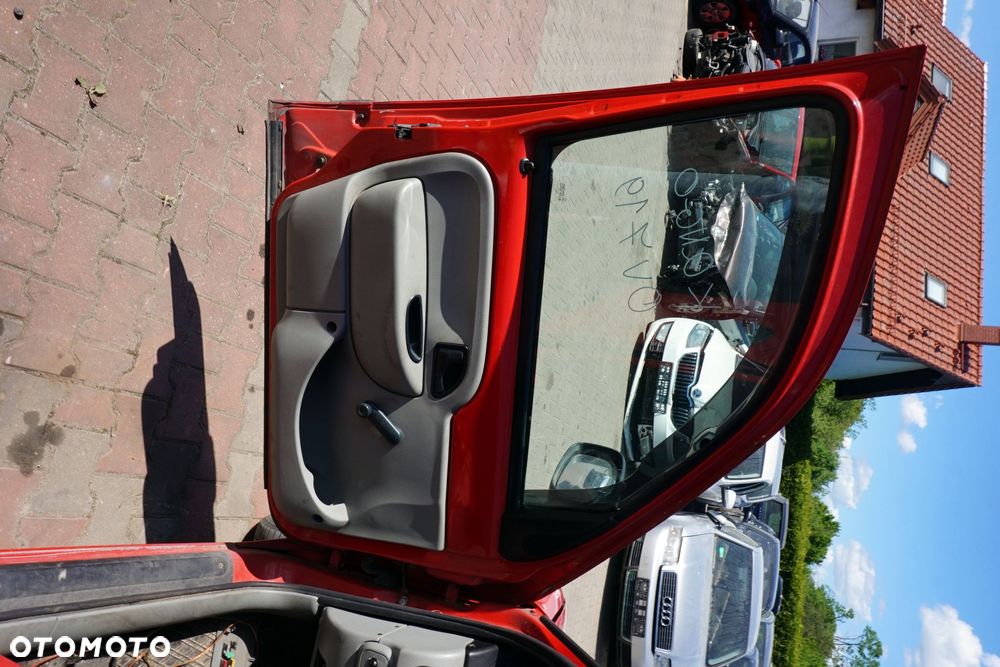 DRZWI PRZEDNIE LEWE KANGOO I PH2 LIFT OV719  CZERWONY RENAULT 2003-2008 - 8