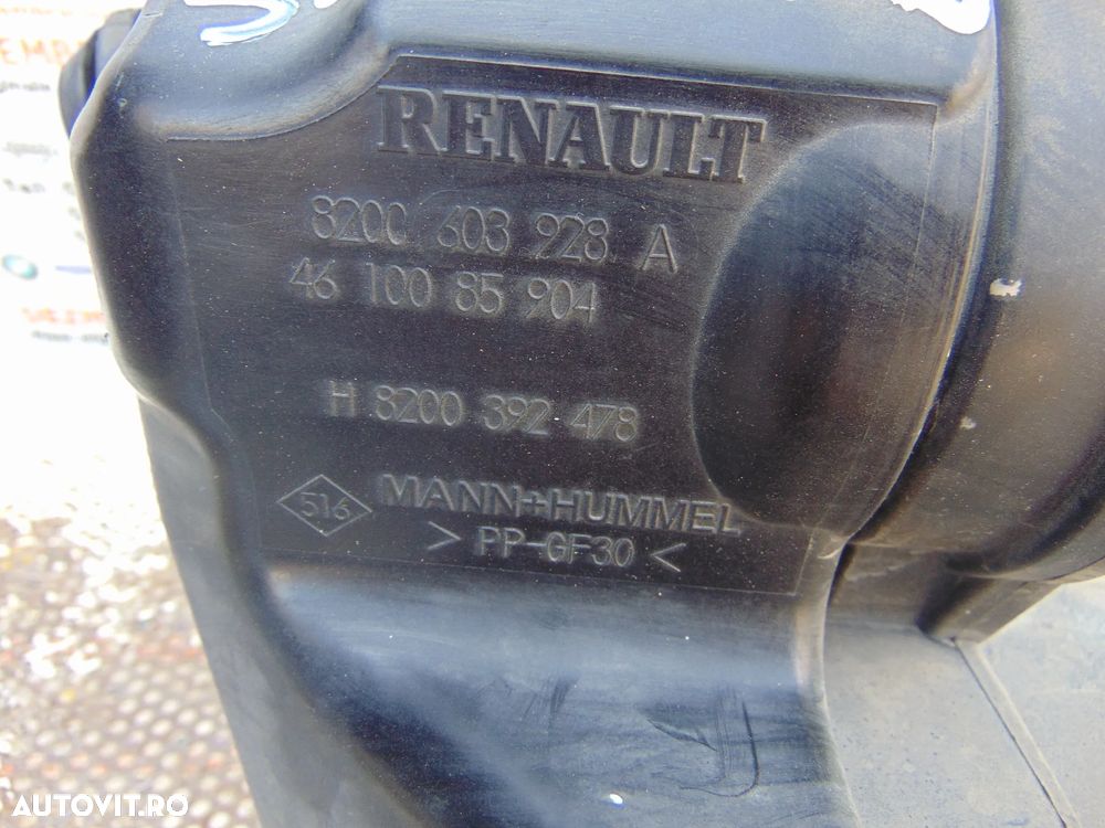 Carcasa filtru aer Renault Scenic 2 an 2003-2009 cod 8200603928 megane 2 1.9 2.0 - 5