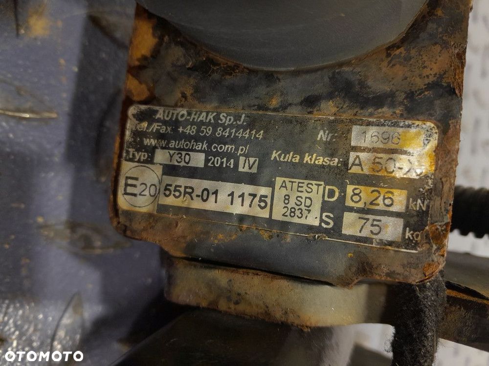 HONDA ACCORD VII SEDAN HAK HOLOWNICZY DO PRZYCZEPY 55R-01 1175 - 5