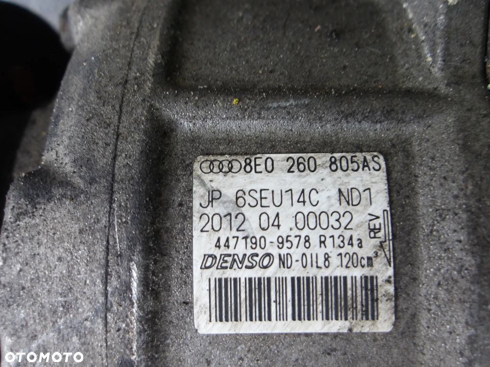 KOMPRESOR SPRĘŻARKA KLIMATYZACJI VW AUDI SKODA 6SEU14C 8E0260805AS - 2