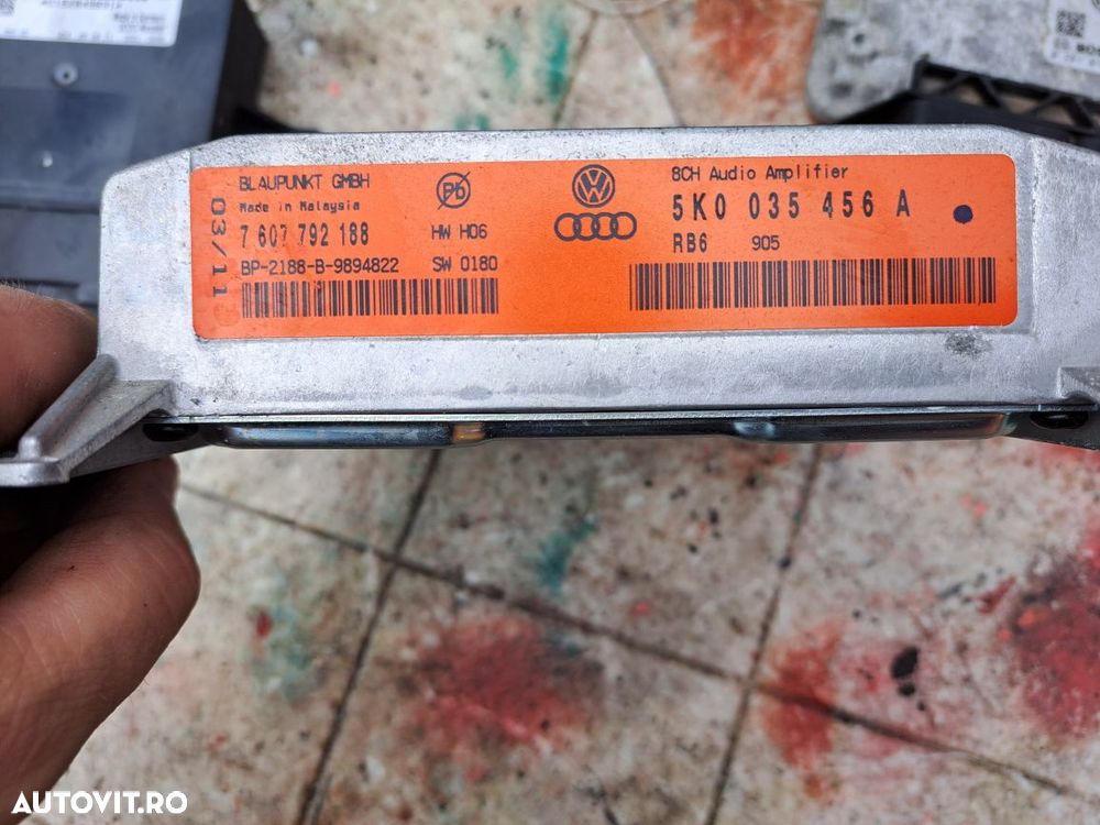 Amplificator Blaupunkt VW,Audi, Seat 5K0 035 456 A 3T0 035 456 - 1