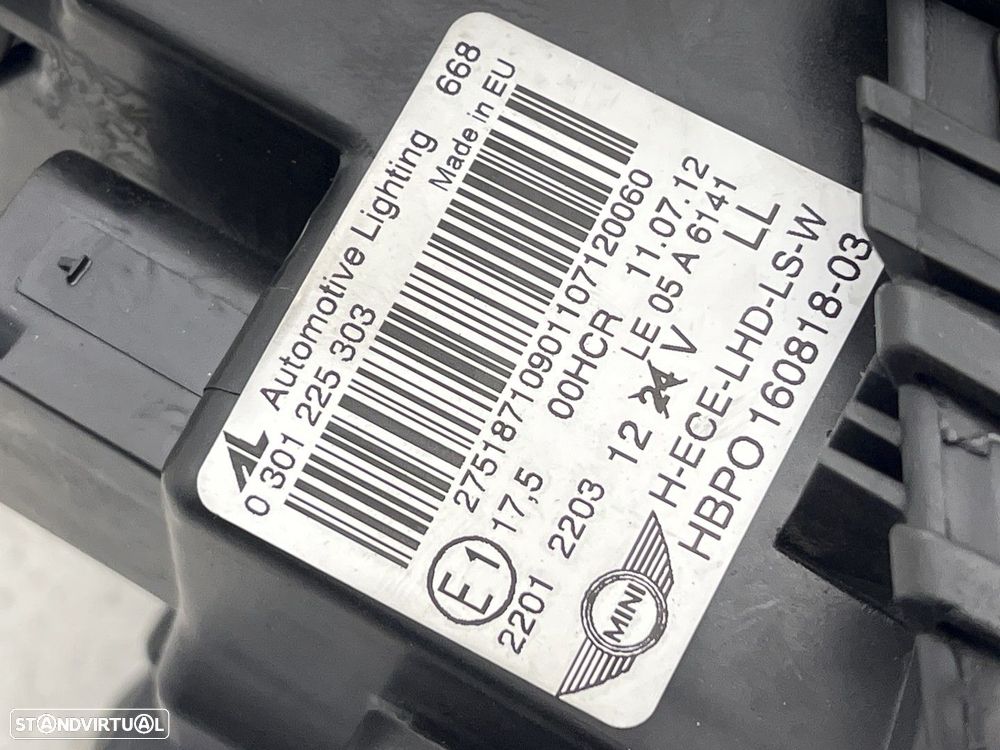 Farol normal Esq Frente MINI (R56) REF. 0301225303 16081803 - 6