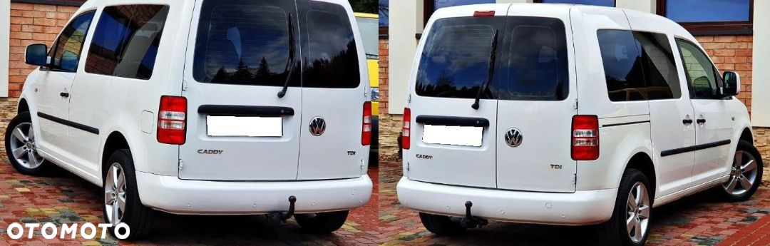 VOLKSWAGEN VW CADDY 3+4 hak holowniczy + MODUŁ + WIĄZKA + GNIAZDO 13PIN + ADAPTER 13/7P - 5