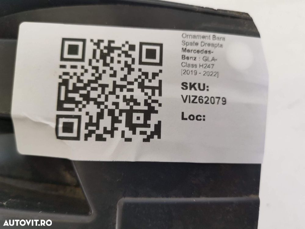 Ornament Bara Spate Dreapta Mercedes-Benz  GLA-Class H247 2019 2020 20 - 8