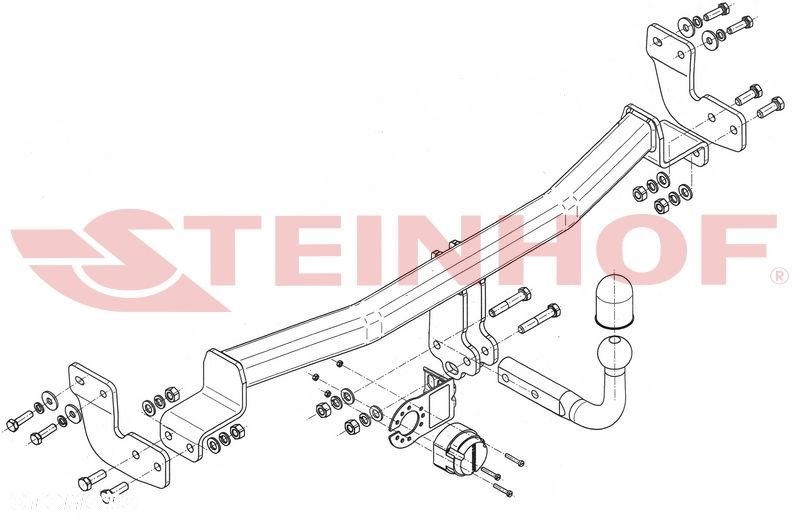 Hak holowniczy  + WIĄZKA 7PIN do Citroen C2 3 drzwi od 2003 do 2005 - 2