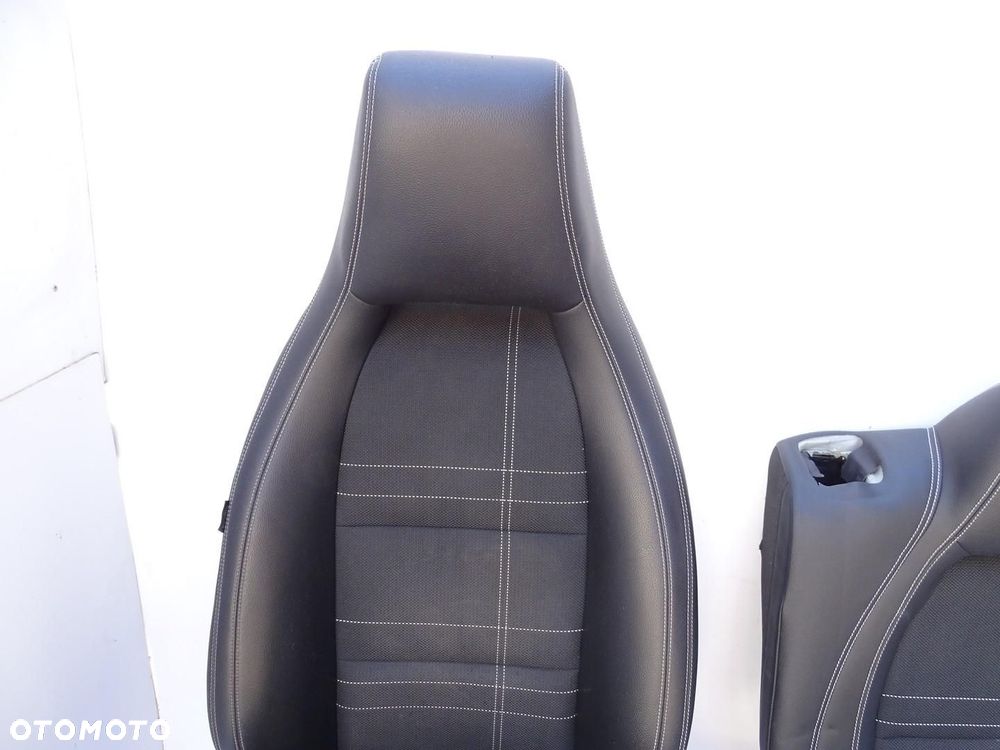 FOTELE FOTEL KANAPA KOMPLET SKÓRA PÓŁSKÓRA MERCEDES A KLASA W176 AMG - 4