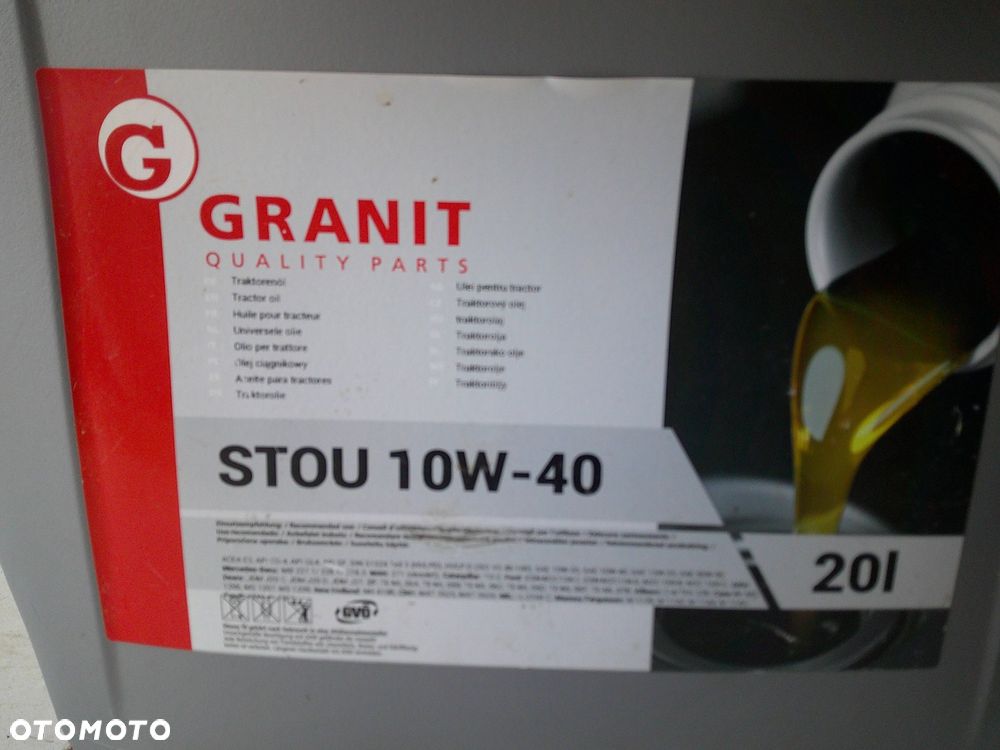 Olej ciągnikowy uniwersalny STOU SAE 10W-40 20L GRANIT - 6