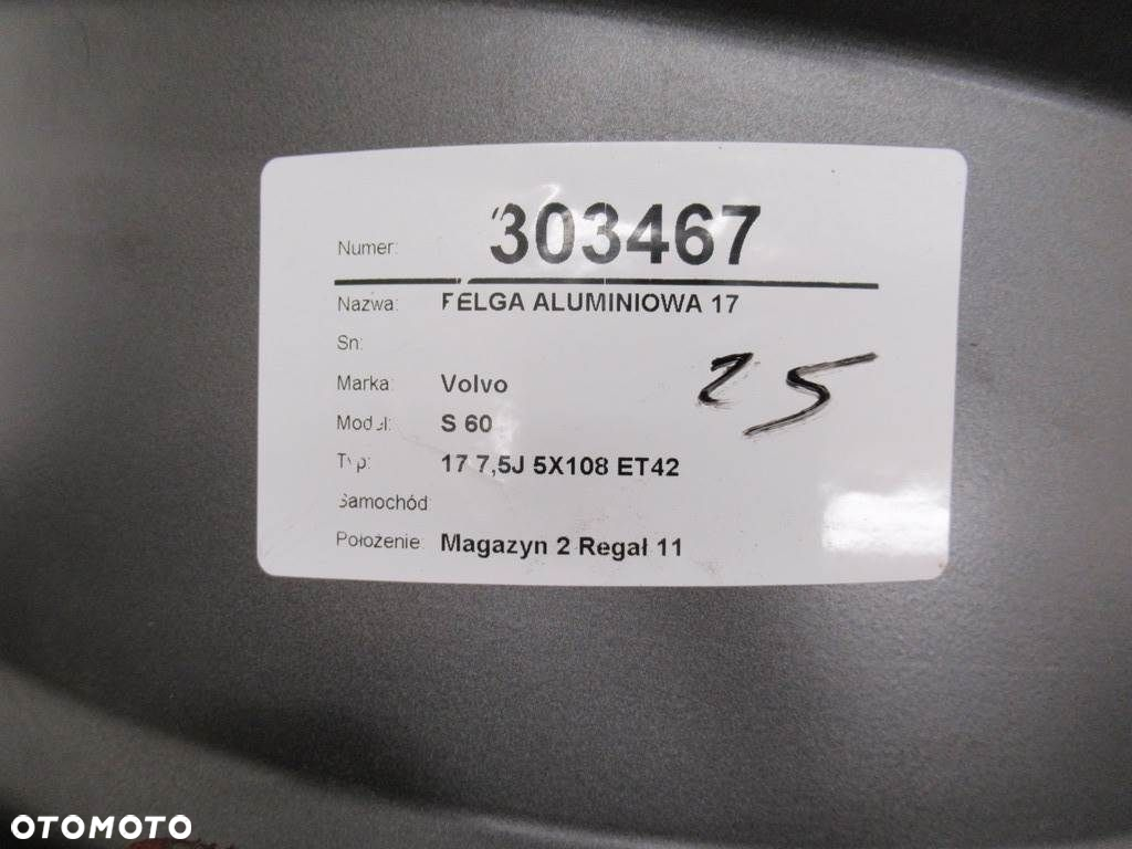 FELGA ALUMINIOWA 17 - 212.00 PLN - VOLVO S60 II (134) 2010 - 2018 - 14