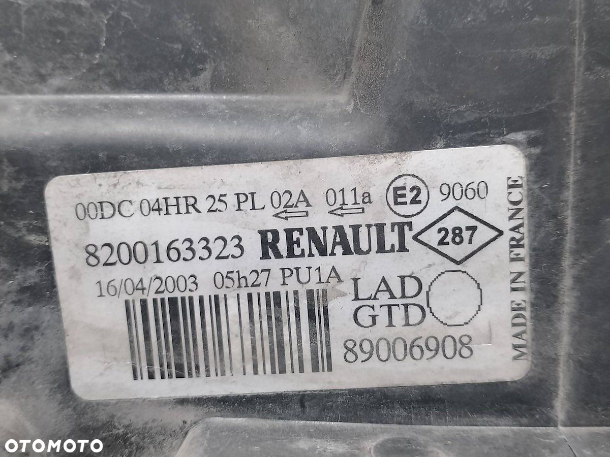 LAMPA PRZÓD LEWA XENON RENAULT LAGUNA II 8200163323   89006908 - 6