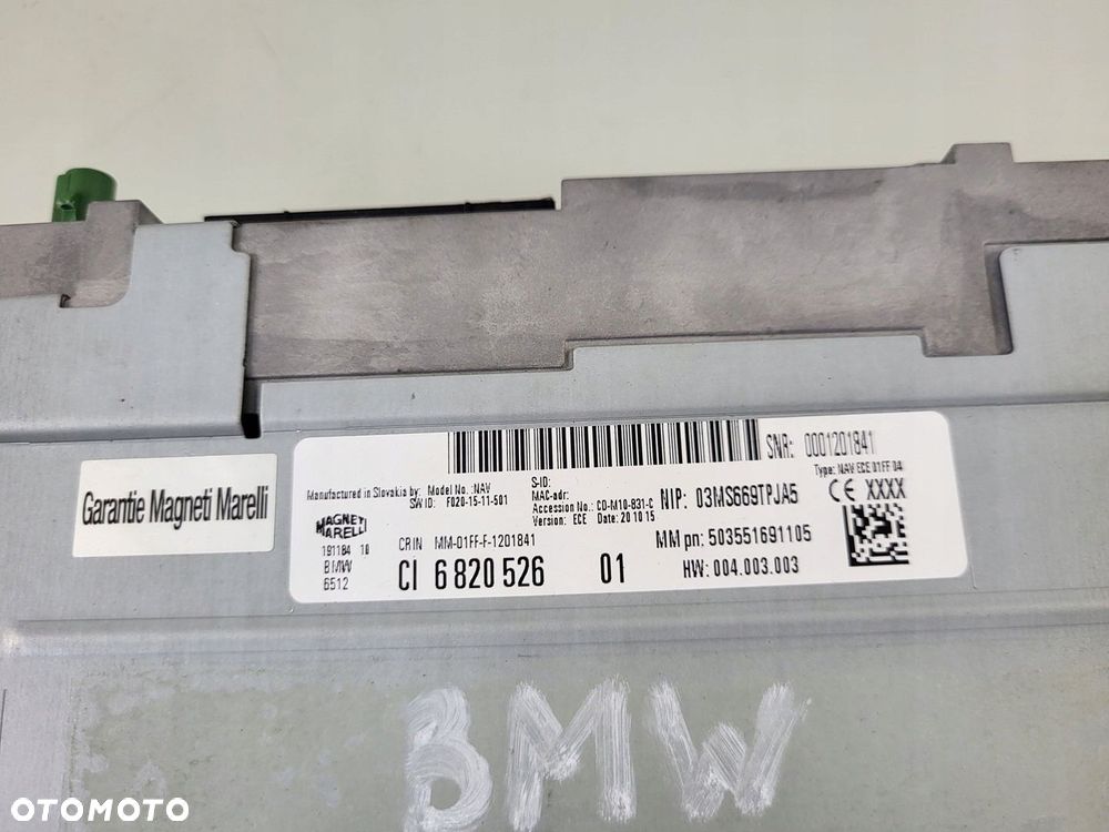 radio cd napęd odtwarzacz czytnik płyt BMW F45 F46 6820526 - 6