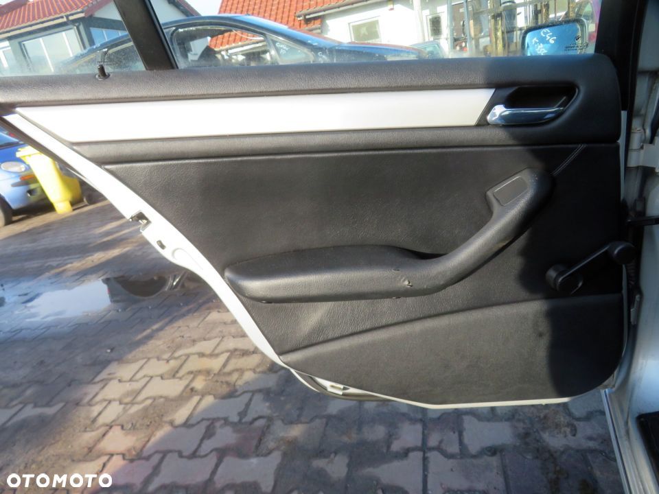 DRZWI TYLNE LEWE 3 E46 LIFT SEDAN 354 41527034153 SREBRNY BMW 2002-2005 - 6