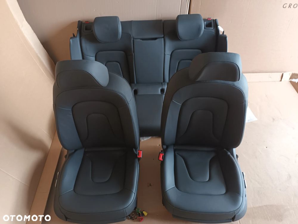 Audi A5 8T Fotele kanapa skóra grzane elektryczne 37KM - 1