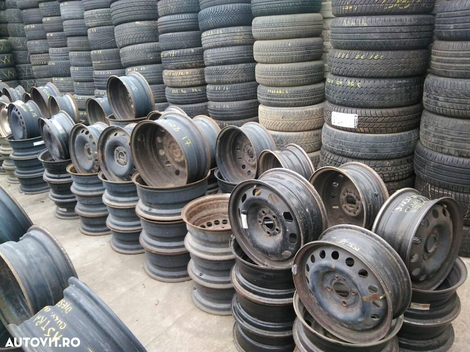 Jante tabla 4x100, 4x108, 5x100, 5x114,3 , 5x112, 5x108  Renault,Seat, Opel,Ford, Peugeot, Logan - 5