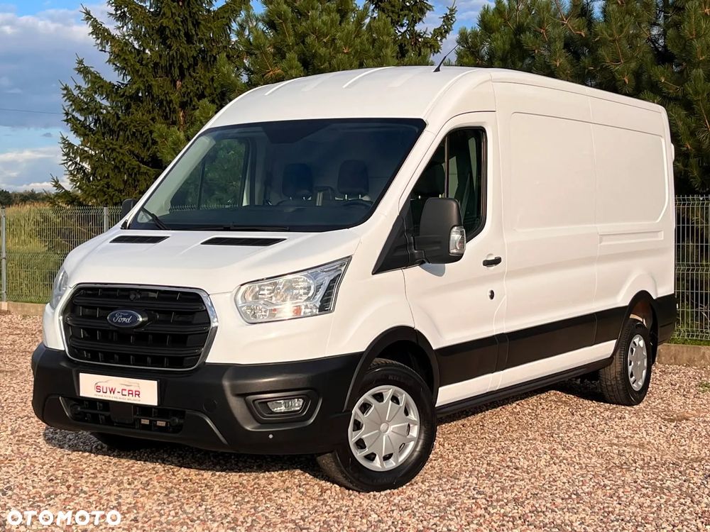 Ford Transit L3H2 2.0 TDCI 185KM, Nowy Model, Klima, Koła 16 cali, Salon Polska, Pierwszy Właściciel, BEZWYPADKOWY- ORYGINALNY LAKIER, FV 23%, Bardzo Zadbany !!! - 2