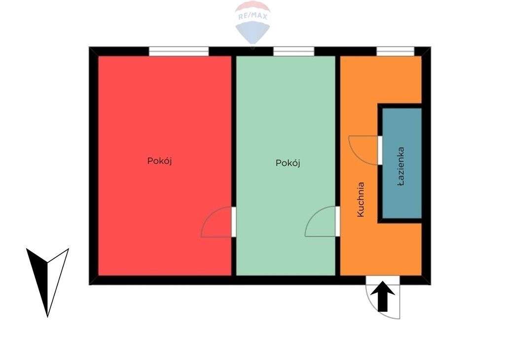 2 pokoje w centrum Łodzi | remont i potencjał - Pełny obrazek: 2/14