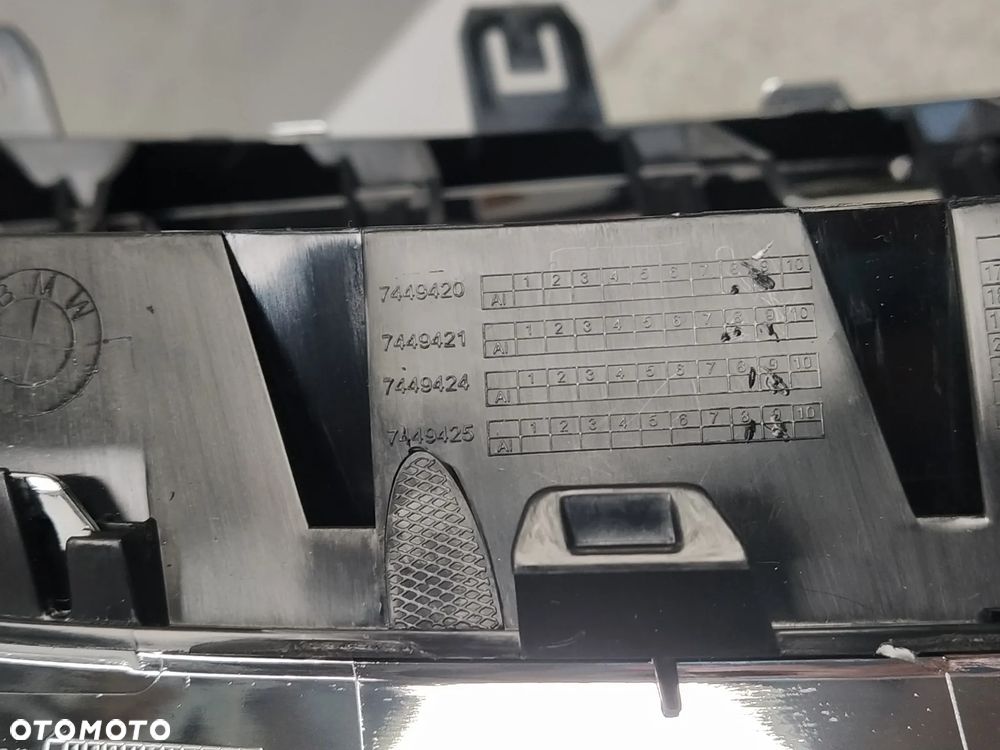 BMW 8 G14 G15 GRILL ATRAPA CHŁODNICY KRATKA NERKA KAMERA CZARNY POŁYSK CHROM NOWY ORYGINAŁ - 13