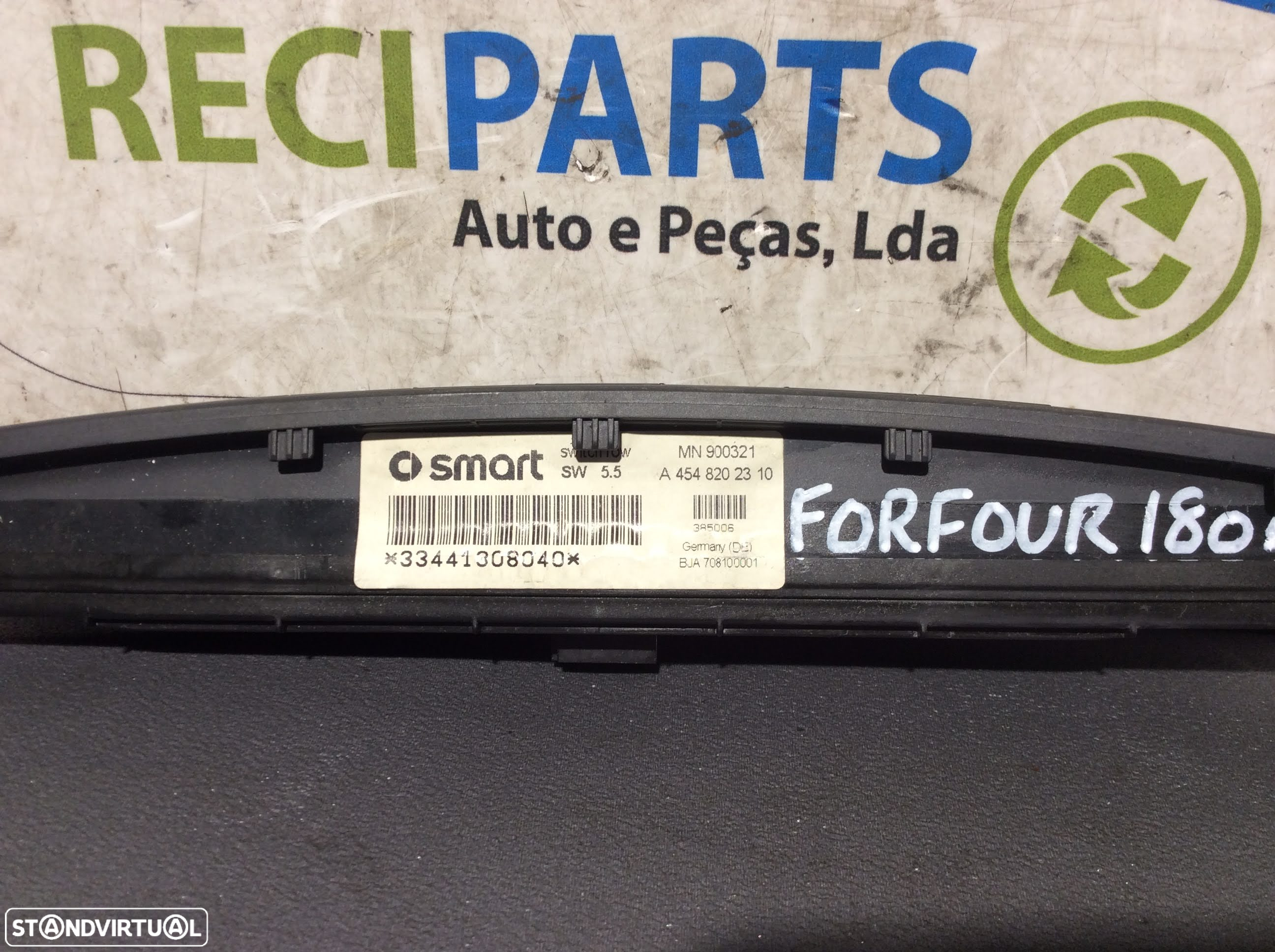 Comando de Fecho Smart For Four ano 2004 a 2006   A4548202310 - 2