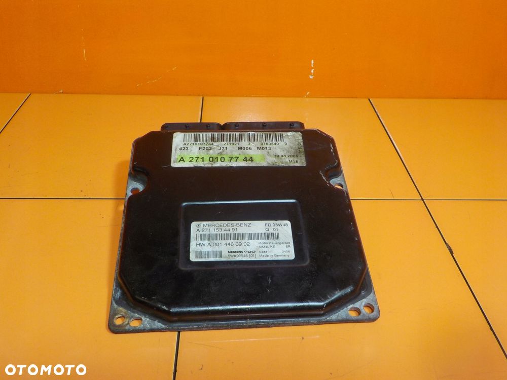 MERCEDES W203 C160K 1.8 B 07r 271 sterownik komputer silnika A2711534491 - 2
