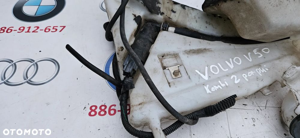 Volvo V50 kombi 2003- Kompletny zbiorniczek płynu spryskiwaczy Zbiornik spryskiwaczy z pompkami 2 pompki 4N51-13K163-AC - 3