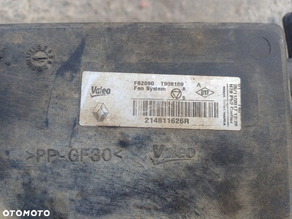 Chlodnica wody klimy wentylator komplet DACIA DUSTER I LIFT 1.6SCE 13-17R - 9