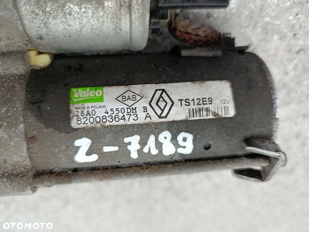 ROZRUSZNIK RENAULT MEGANE III 8200836473A TS12E9  VALEO 1.5 DCI - 6