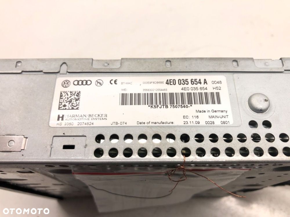 CZYTNIK MMI MULTIMEDIA  AUDI A6 C6 Avant (4F5) 2004 - 2011 2.7 TDI 140 kW [190 KM] olej napędowy - 5