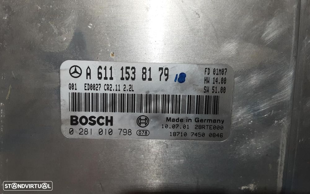 CENTRALINA DO MOTOR UCE MERCEDES-BENZ CLASE C BM 203 BERLINA - 1