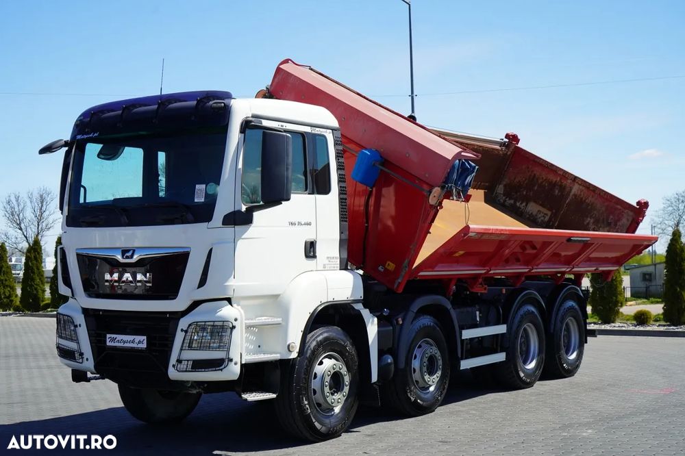 MAN TGS 35.460 / 8X4 / BASCULĂ CU 2 BENZI / BORDMATIC / MEILLER KIPPER / AUTOMATĂ / EURO 6 - 11