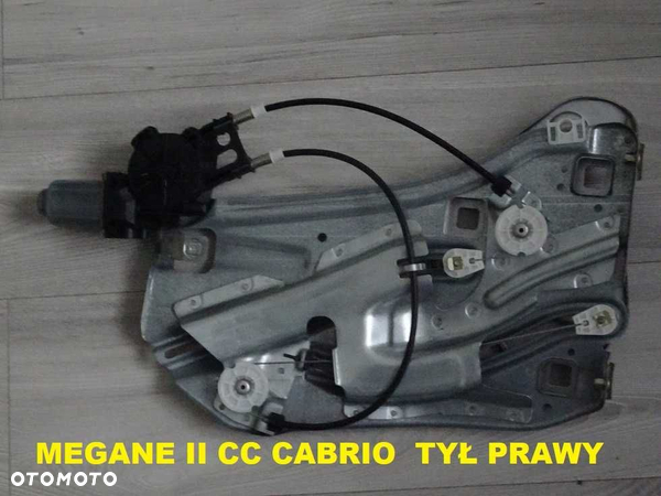 Podnośnik Szyby Renault Megane II 2 CC Cabrio Tył Prawy 02-09 (1b2)